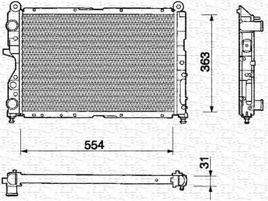 MOTOR RADYATORU TEMPRA KLIMALI 1,6 / 2,0 (2 SIRA CU+PL) - KALE 0115172PA