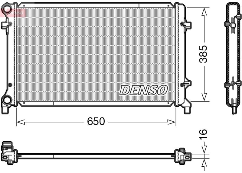 MOTOR RADYATORU GOLF V JETTA III PASSAT TOURAN CADDY III A3 ALTEA LEON TOLEDO III OCTAVIA 1,4 1,6 2, - DENSO DRM02014