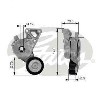 ALTERNATOR KASNAGI DEMIR KUTUKLU FABIA OCTAVIA II CADDY III GOLF IV / V T5 1.6 1.8 1.8T 2.0 2.0FSI - GATES T38148