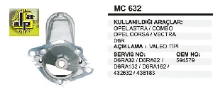 Unıversal Marş Kapağı Ön-Vt Opel Astra-Corsa - Remark-Mc632