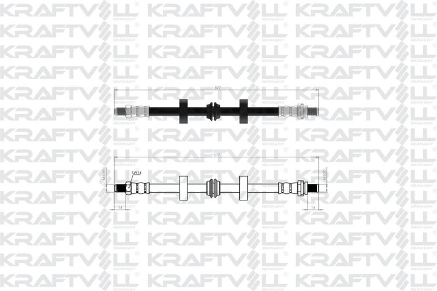 Ford Arka Fren Hortumu Mondeo II 96>00 - Kraftvoll 07080831