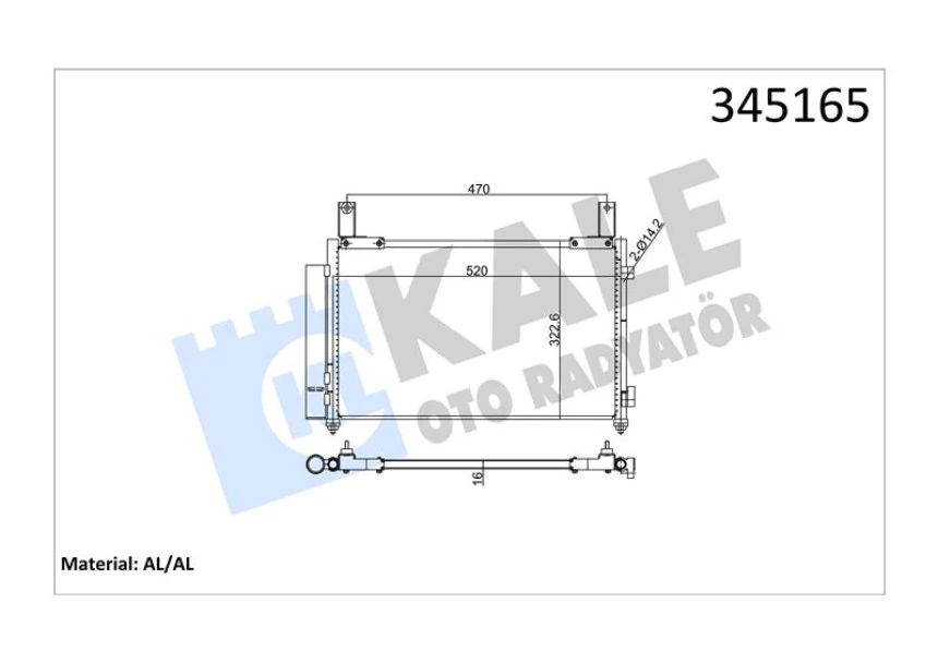 Chevrolet Klima Radyatoru   Matız / Spark 0.8 M200 M250 - Kale 345165
