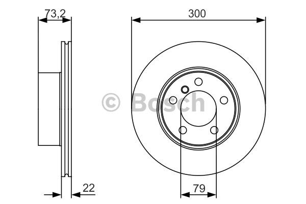 FREN DISKI ON BMW F20 F30 F32 F34 F36 - BOSCH 0986479A18