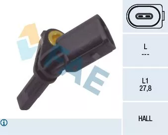 ABS SENSÖRÜ ÖN SAG - (24.0711-5272.3) - FAE 78064