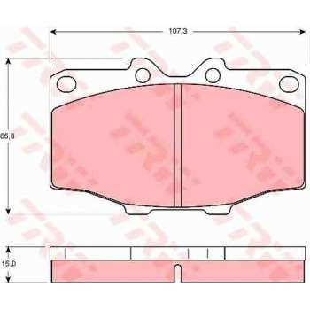 ON FREN BALATASI LANDCRUISER 4,0 D 4X4 84>96 HILUX 3,0D 4X4 84>89 - TRW GDB352