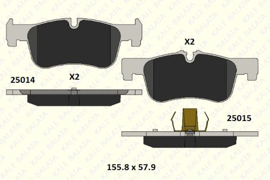Bmw Fren Balatası On Bmw F20 F21 - Kale B 25014 183 05 Msh