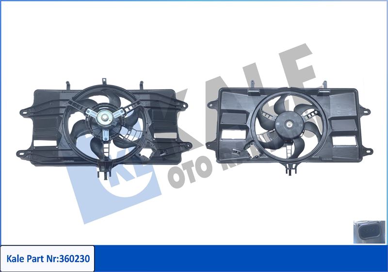 FAN MOTORU (DAVLUMBAZLI) DOBLO 1,2 06> - KALE 360230