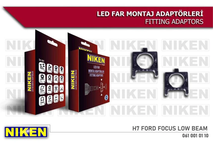 Unıversal Led Far Montaj Adaptoru H7 Ford Focus Low Beam(l13 - Niken 061 001 01 10