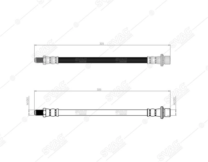 Toyota Ticarı Fren Hortumu Arka Sol Sag Toyota Hilux 05-> - Svac 76-0158