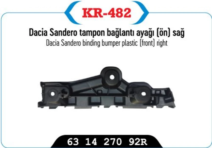 Renault On Tampon Baglantı Sportu On Sag Symbol 12> Sandero - Kaya 482