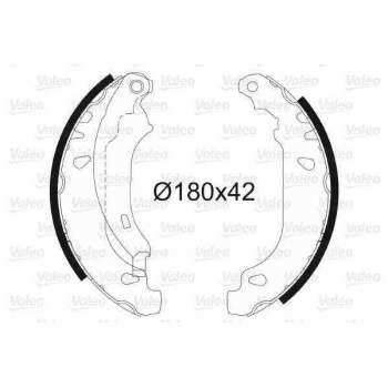 ARKA FREN BALATASI PABUC CLIO II SYMBOL LOGAN SANDERO 1,2 / 1,4 / 1,5 / 1,6 (ABS SIZ) - VALEO 562647