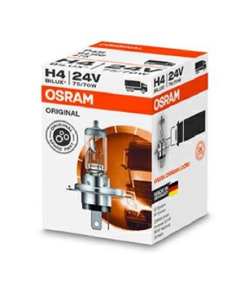 Unıversal Truck Far Ampülü H4 24v 70/75w  Standart  Tirnaklı P43t - Osram 64196