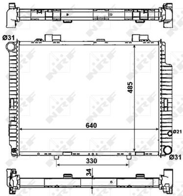 MOTOR SU RADYATORU (M111) E-CLASS W210 97>02 S210 97>03 - NRF 53784