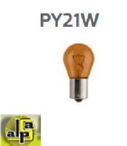 Unıversal Ampul-12v 21w 93 Yakın Tirnak Sarı - Philips-12496nacp