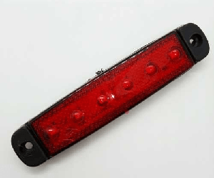 PARMAK LAMBA İNCE TİP 6 LEDLİ KIRMIZI - SPRLIGHT-TAS004-24V-K