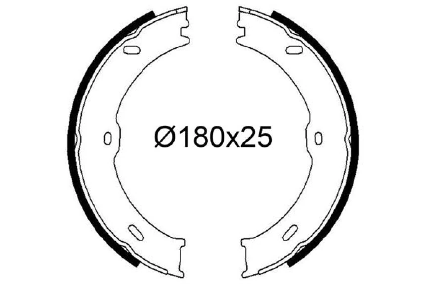 Mercedes Arka Fren Pabuclu Balata Sprinter 906 06>16 Crafter 06>16 (tek Teker) - Valeo 564267
