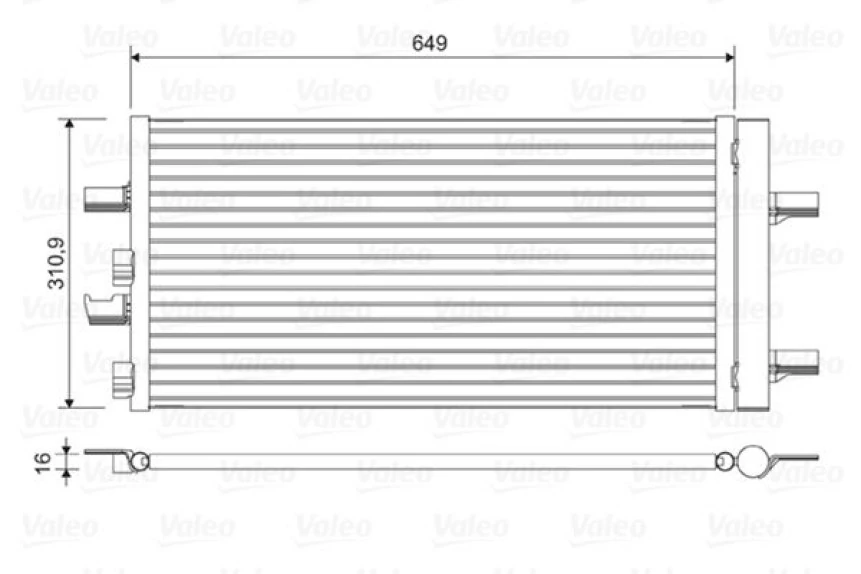 Mini Cooper Klima Radyatoru Bmw F40 F45 F46 F48 F39 Mini F55 F56 F57 - Valeo 822615