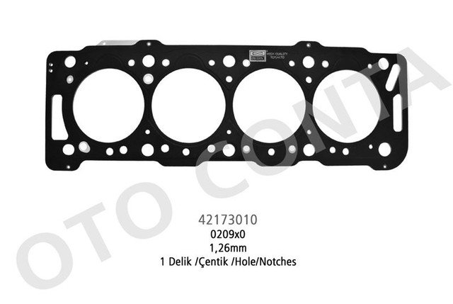 SILINDIR KAPAK CONTASI (82,20MM) PARTNER P206 P306 BERLINGO XSARA SCUDO DW8 / DW8B (1+2 CENTIK) 1,26 - OC 42173010