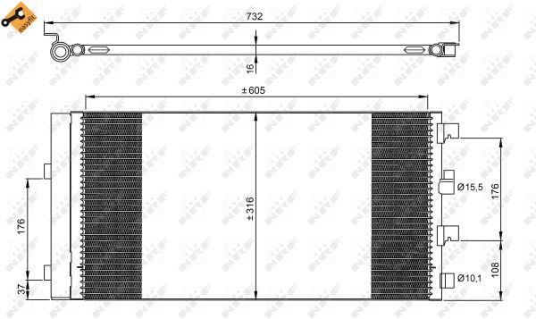 KLIMA RADYATORU DUSTER 1.6 16V / 1.5DCI 06 / 10 - NRF 35969