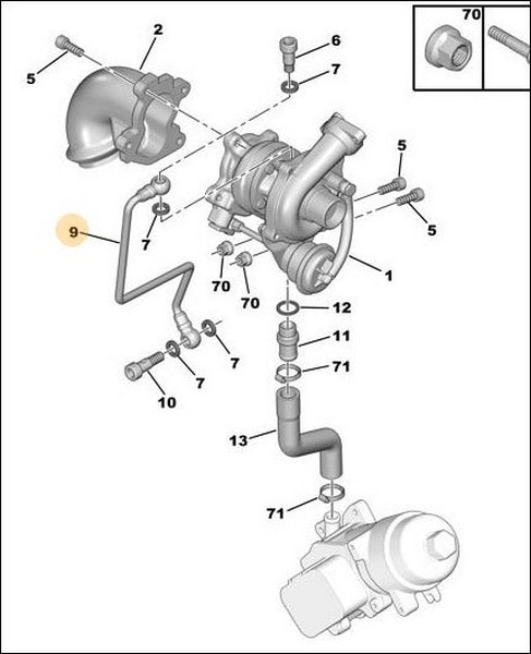 TURBO YAGLAMA BORUSU - PSA 0379.62