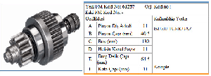 MARŞ DİŞLİSİ-JT 11D ISUZU/TURKUAZ - FORMMETAL-61257