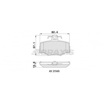 ARKA FREN BALATASI NISSAN PRIMERA P11 96-02 ALMERA 00-> - BRAXIS AA0120