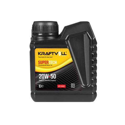 YAG & ANTIFIRIZ MOTOR YAGI BENZIN-DIZEL 20W50 MINERAL CB/SC 1LT. - KRAFTVOLL 17011029