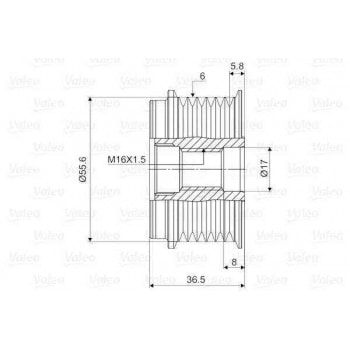 ALTERNATOR KASNAGI (BOSCH TIP) MERCEDES W202 96>00 S202 96>01 W210 96>02 V-CLASS 638/2 96>03 VITO 63 - VALEO 588068