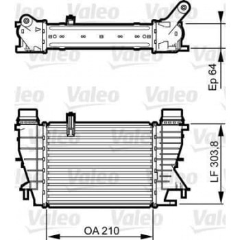 TURBO RADYATORU R. MODUS CLIO III 1.5 dCI 10> - VALEO 818251