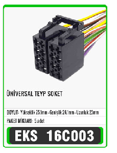 SOKET>TEYP   UNIVERSAL   S9017 - EKS-16C003