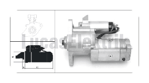 MARŞ MOTORU> 24V MITS.CANTER EM.  C110576 - LUCAS-LES0139