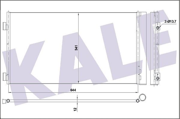 KLIMA RADYATORU MINI R55 R56 R57 R58 R59 - KALE 353170