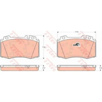 Mercedes Fren Balatası On Cl203 02>08 W220 98>05 C215 99>06 W221 05>13 W163 98>05 R129 98>01 - Trw Gdb1454