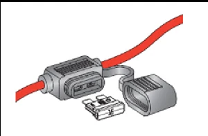 Unıversal Biçak Sigorta Kutusu-Tekli Kablolu  Su Geçirmez - Mta-M0100336