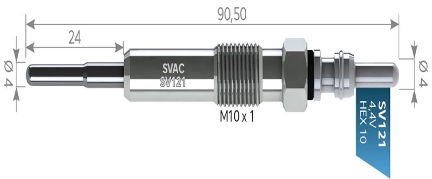 Renault Kizdirma Bujısı Megane III Scenic III 1,9dci - Svac Sv121
