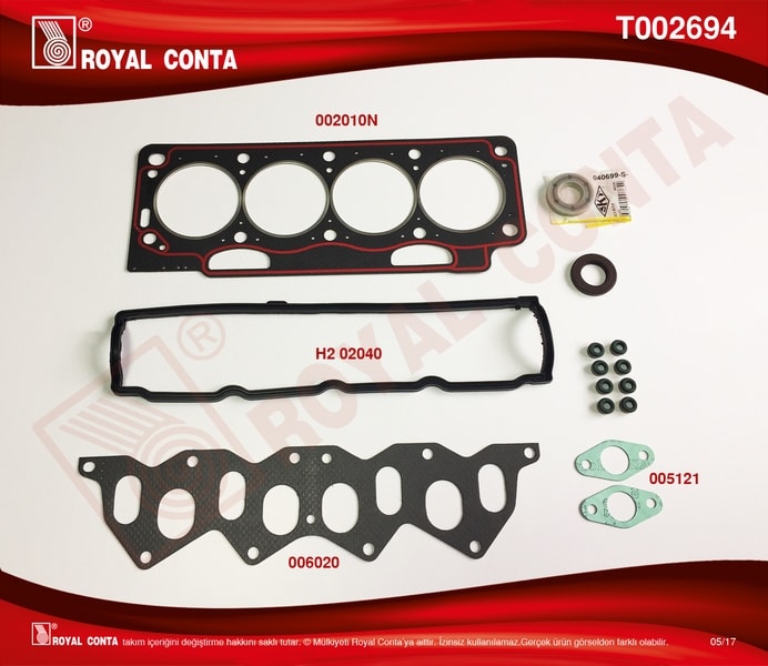 MOTOR UST TAKIM CONTASI R11 FLASH R21 1.7 (SKT KECELI) - ROYAL T002694