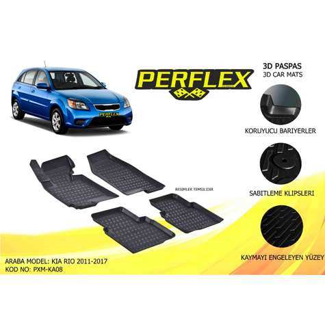 PASPAS 3D HAVUZLU X-MAT KIA RIO 2011-2017 - PERFLEX PXM-KA08