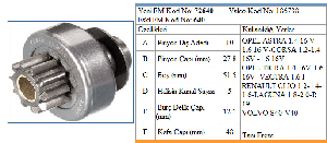 MARŞ DİŞLİSİ-VT 10D OPEL ASTRA/REN.MEGANE YM. - FORMMETAL-72640