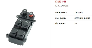Unıversal Cam Anahtarı Sol Honda CIVIC Hb 06-12 - Mcar-An896b