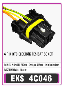 SOKET-4 PİN - EKS-4C046