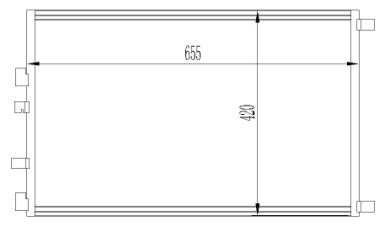 KLIMA RADYATORU MEGANE II-SCENIC II 2,0 DCI 05--> (665X420X16) - ORIS CRN787016