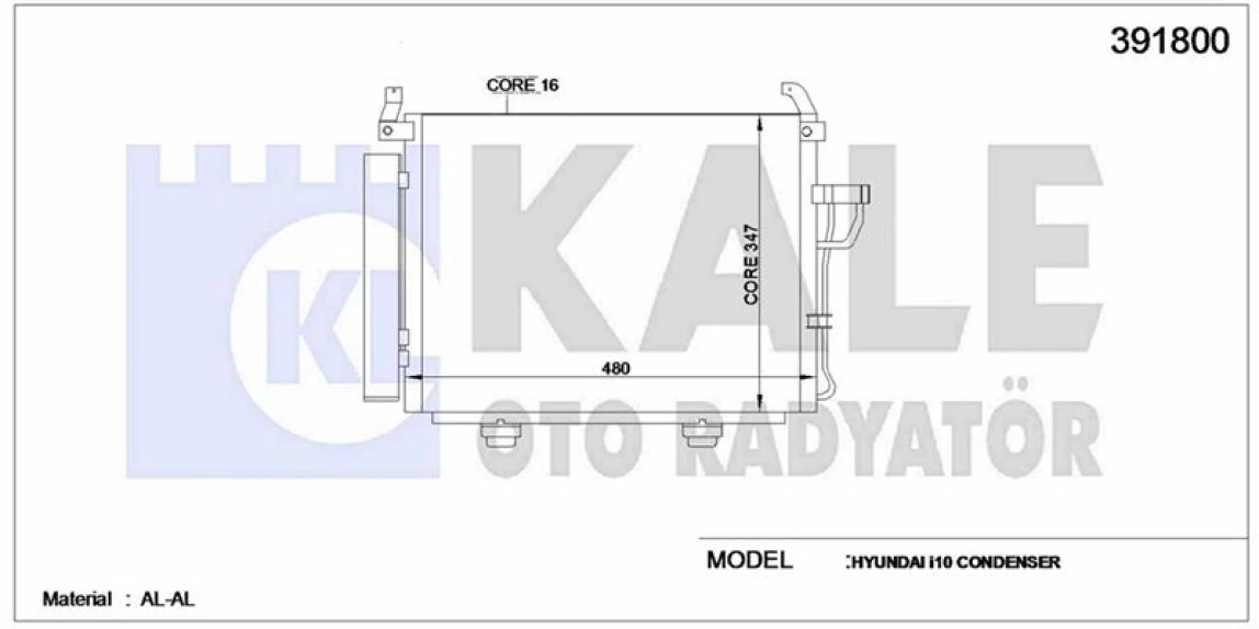 Hyundaı Klima Radyatoru Komple Hyundaı İ10 2008> - Kale 391800