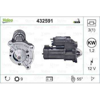 MARS MOTORU 12V 1.2KW BERLINGO C2 C3 C4 NEMO SAXO XSARA P106 P205 P206 P306 P307 P309 P1007 BIPPER T - VALEO 432591