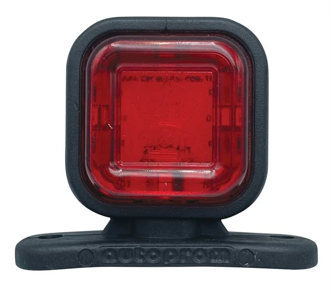 Unıversal Truck Takoz Lamba Kare Kaucuk Led Tip Beyaz Kirmizi - Ceray 202204-Bk