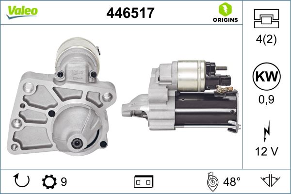 MARS MOTORU 3008 5008 308 PARTNER TEPE 207 308 508 208 5008 BERLINGO III DS3 C4 II DS4 C3 III C4 C4 - VALEO 446517