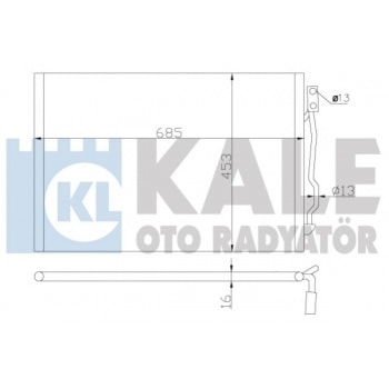 KLIMA RADYATORU S-CLASS W221 0513 C216 0613 - KALE 343050