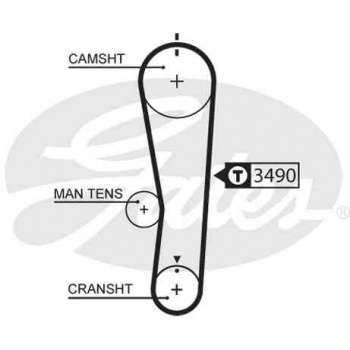 TRIGER KAYISI (106x254) SUZUKI ALTO 1.1 16V 02 CT1132 - GATES 5637XS