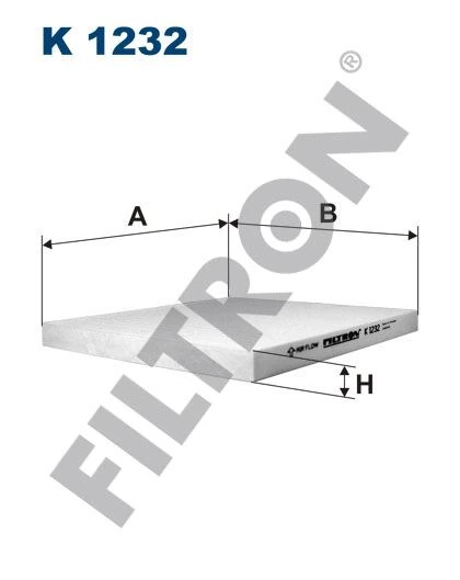 Hyundaı Polen Filtresi Hyundaı Accent Blue 10-> İ30 11-> İx35 2009-> İx35 09-> İ40 12-> Tucson 2004-> Tucson - Filtron K 1232