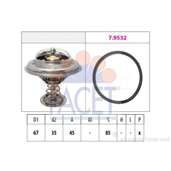 TERMOSTAT 82°C DISCOVERY 4 L319 09>18 RANGE ROVER IV L405 12> RANGE ROVER SPORT I L320 09>13 RANGE R - FACET 7.8989