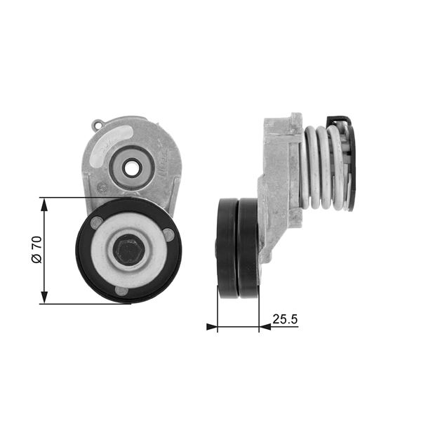 ALTERNATOR GERGI RULMANI ASTRA G H COMBO CORSA C MERIVA 1,7CDTI 1,7DTI 16V (00 ) - GATES T38432